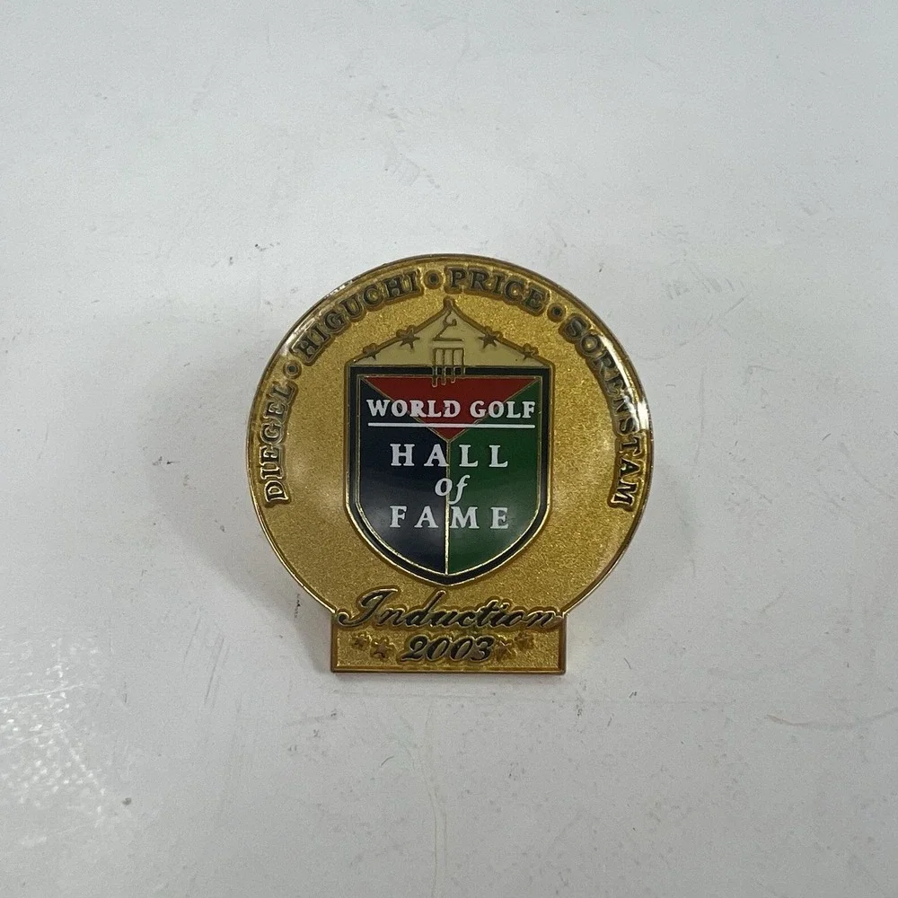 World Golf Hall of Fame Pin Unisex OS Gold Excellent 2003 Induction Sorenstam